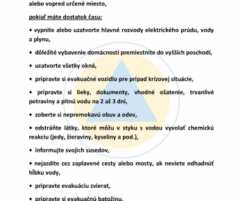 Aktuality / Odporúčania pre občanov pri zlom počasí - foto