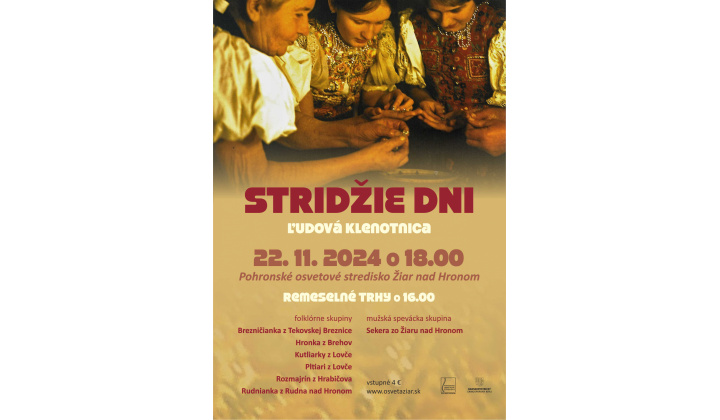 Stridžie dni - remeselné trhy 