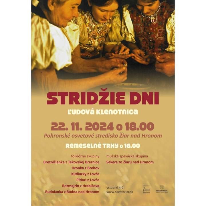 Stridžie dni - remeselné trhy 